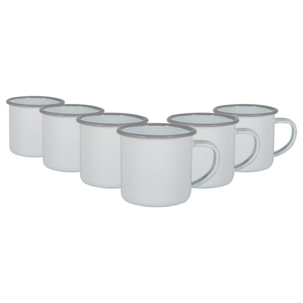 6x White Enamel Espr e15a4d7007320df774b848e286ad5f0e