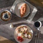 6x White Farmhouse Dessert Plates Rustic Country Cottage Dining Crockery 21cm - Image 6