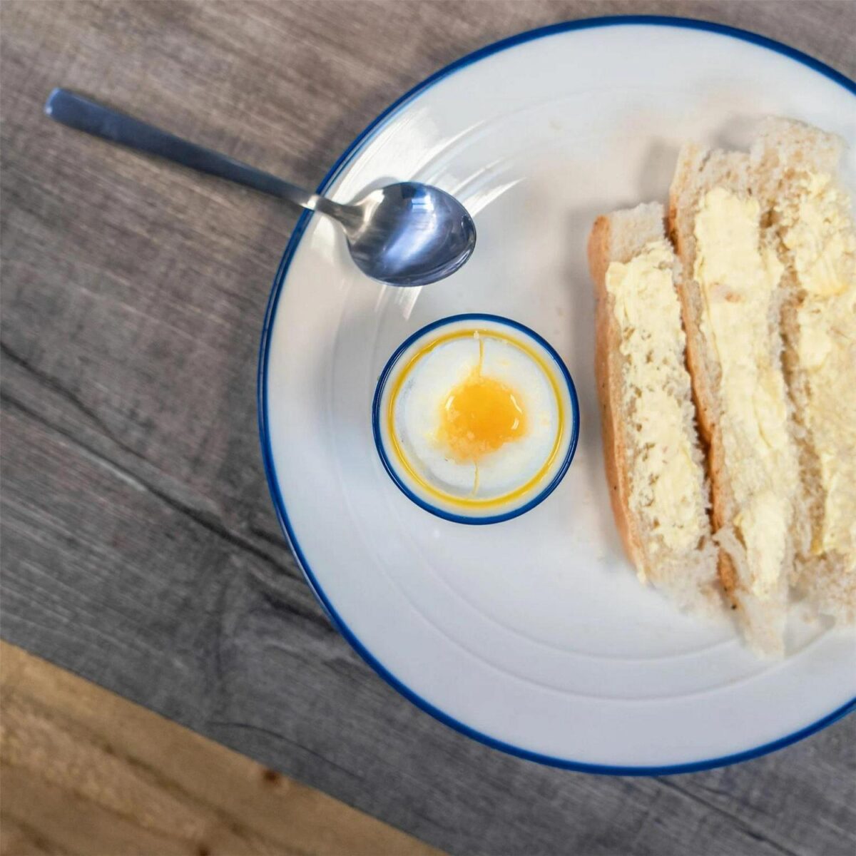6x White Farmhouse Egg Cups Rustic Country Cottage Breakfast Crockery 5cm - Image 3