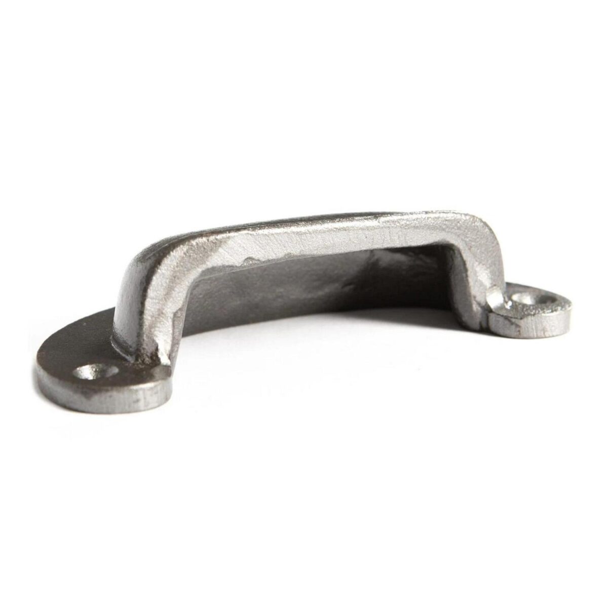 6x Wide Lipped Cabinet Cup Handle Cast Iron Cupboard Handles 95mm x 40mm Raw - Image 2