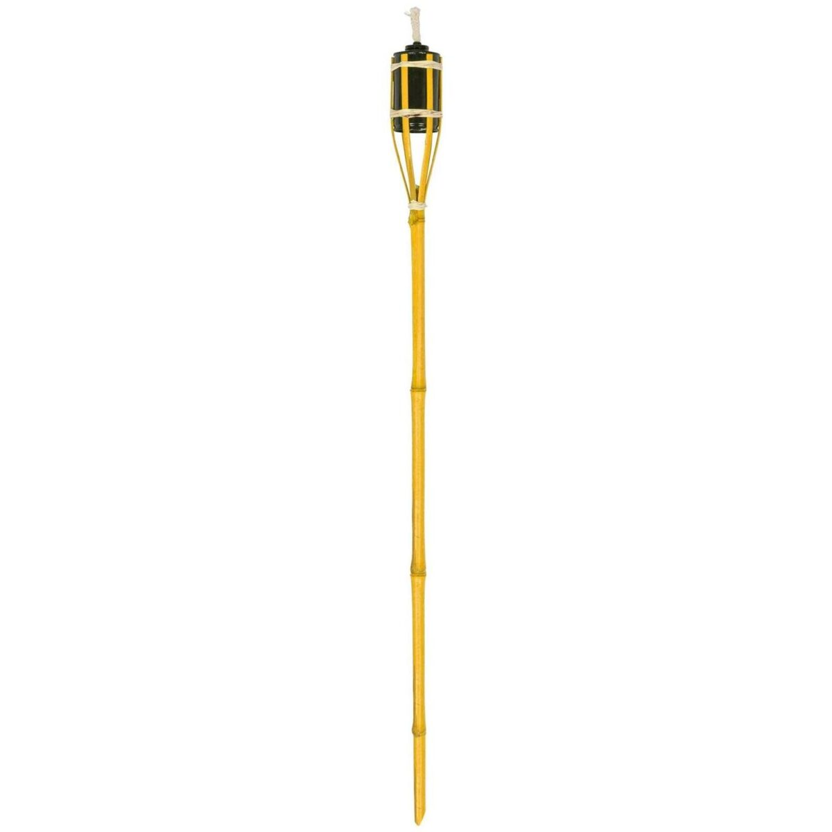6x Yellow 113cm Bamboo Garden Fire Torches Outdoor Paraffin Oil Tiki Lantern - Image 5