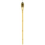 6x Yellow 113cm Bamboo Garden Fire Torches Outdoor Paraffin Oil Tiki Lantern - Image 5