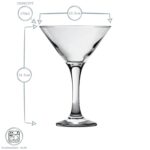 7 Piece Martini Cocktail Shaker Set Classic Style Party Drinking Barware 175ml - Image 3