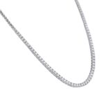 8.60ctw Round Brilliant Cut Diamond Necklace, 18ct White Gold - Image 4