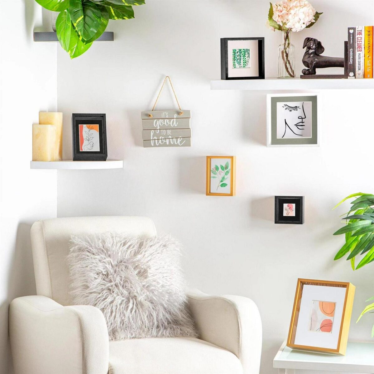8  x 10  White 3D Deep Box Photo Frame White 4  x 6  Mount Craft Shadow Picture - Image 7