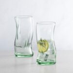 8x 400ml Aware Amorf Recycled Highball Glasses Green Water Tumblers Set - Image 5