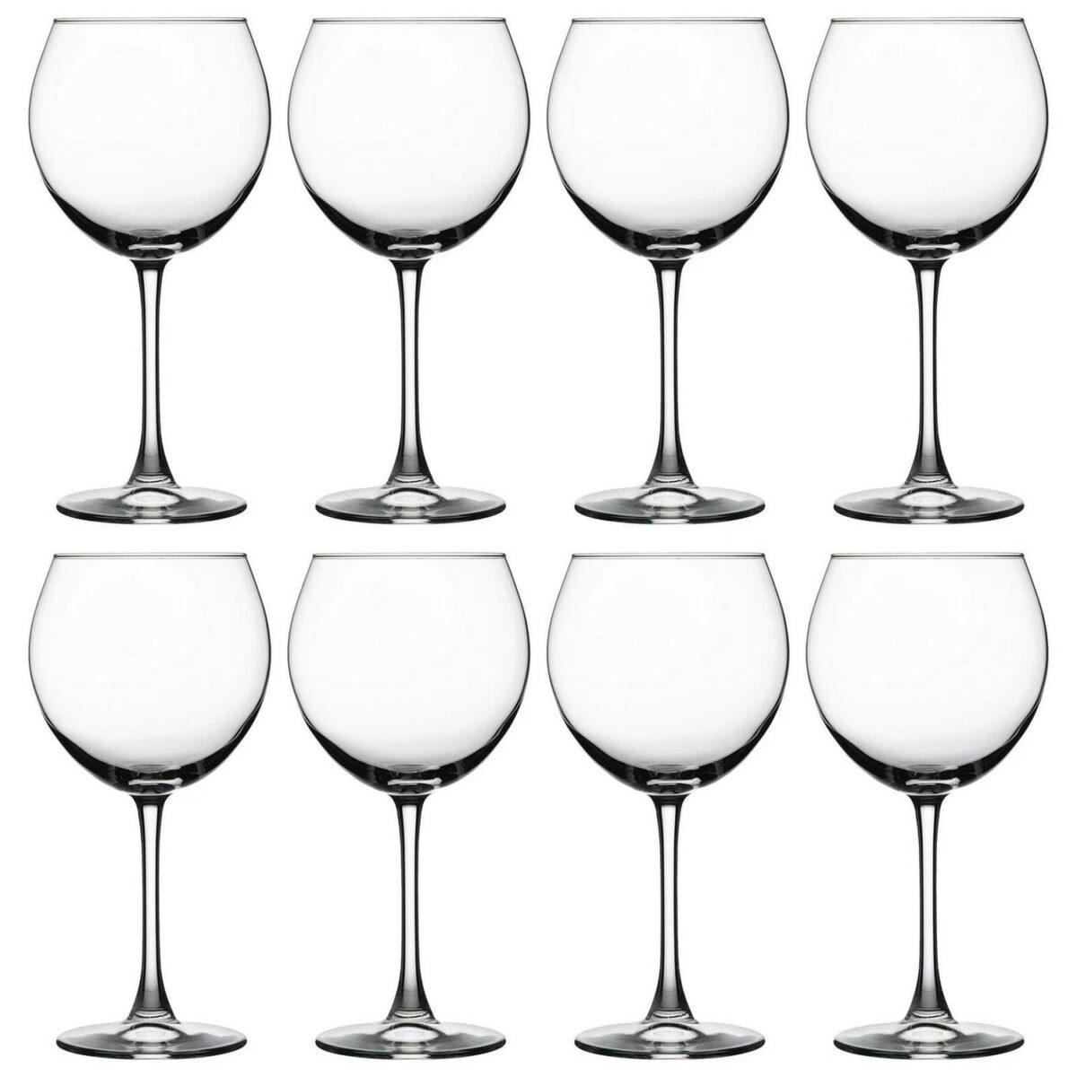 8x 655ml Enoteca Wine Glasses Red White Party Drinking Glass Gift Pack Set - Image 1