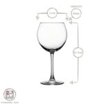 8x 655ml Enoteca Wine Glasses Red White Party Drinking Glass Gift Pack Set - Image 3