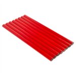 8x Red Carpenters Pencils Soft Lead HB Work School Mechanical Tools Pack Set