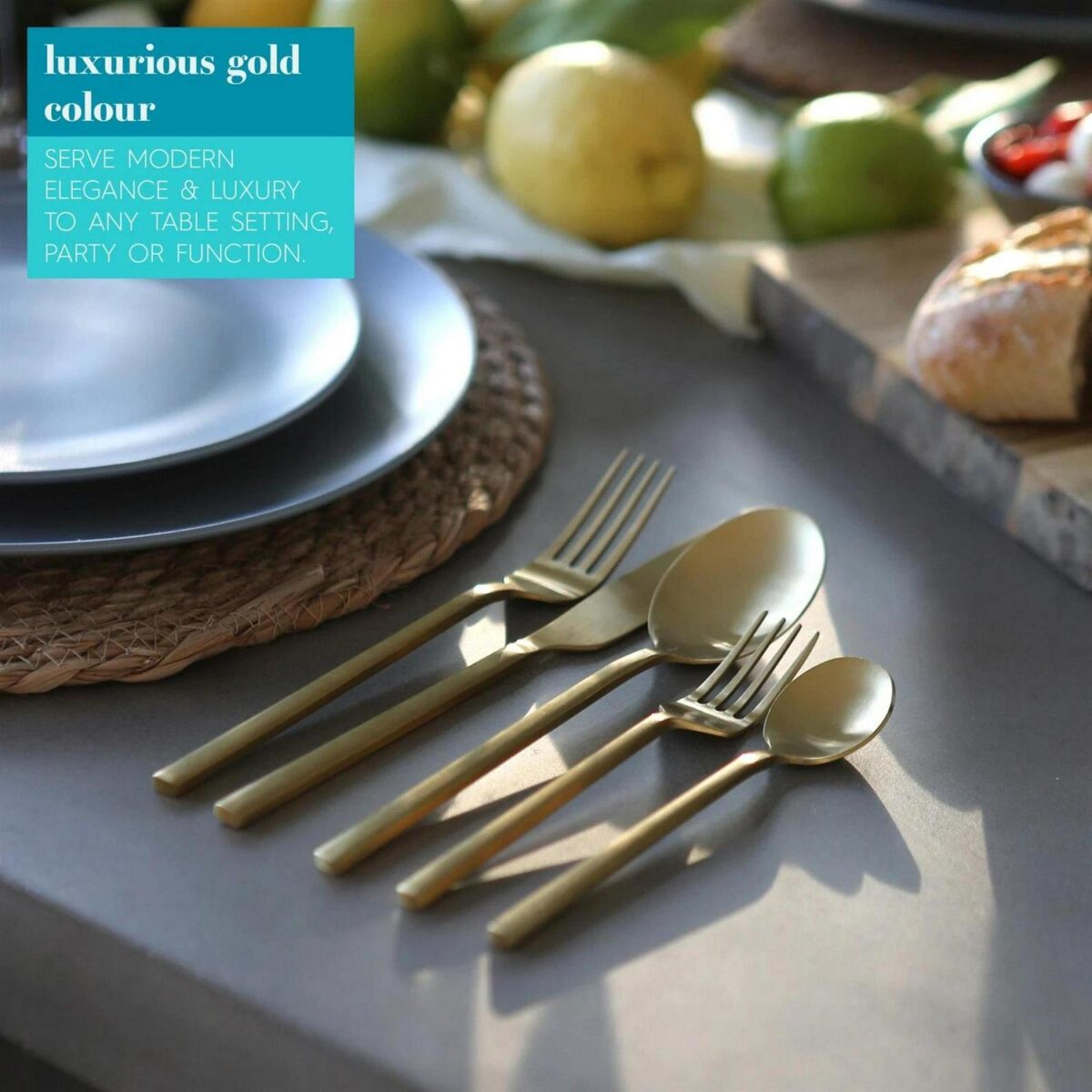 8x Stainless Steel Teaspoons 14.5cm Gold Kitchen Table Cutlery Coffee Set - Image 3