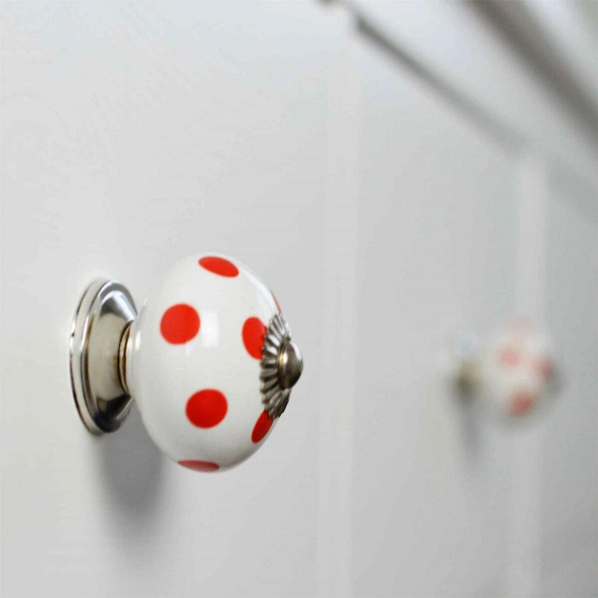9x Round Ceramic Cabinet Knobs Vintage Cupboard Door Drawer Handles 9 Colours - Image 4