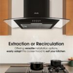ABODE AGCH6031B Chimney Cooker Hood - Black - Image 5