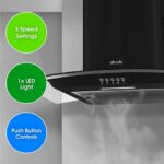 ABODE AGCH6031B Chimney Cooker Hood - Black - Image 4