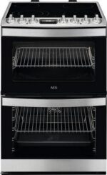 AEG 6000 SteamBake CCS6742ACM 60 cm Electric Ceramic Cooker - Stainless Steel