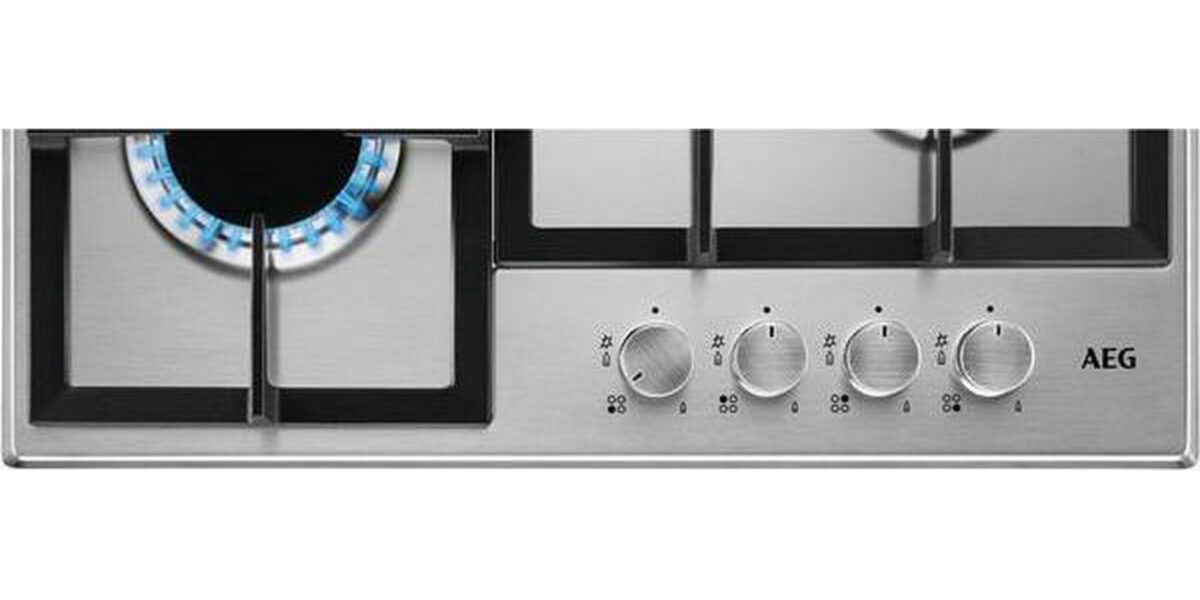 AEG HGB64200SM 60 cm Gas Hob - Stainless Steel - Image 2