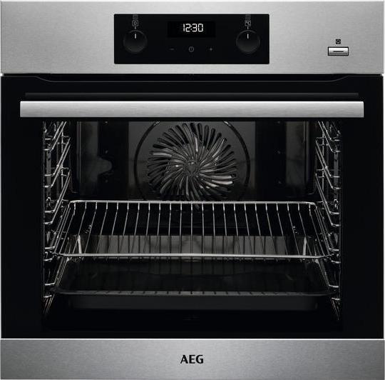 AEG SteamBake BES356010M Electric Steam Oven with SenseCook Food Probe - Stainless Steel
