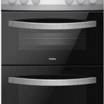 AMICA AFC502SS 50 cm Electric Ceramic Cooker - Black and Stainless Steel