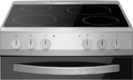 AMICA AFC502SS 50 cm Electric Ceramic Cooker - Black and Stainless Steel - Image 3