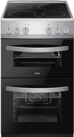 AMICA AFC502SS 50 cm Electric Ceramic Cooker - Black and Stainless Steel - Image 2
