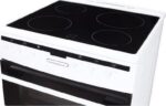 AMICA AFC6550WH 60 cm Electric Ceramic Cooker - White - Image 2