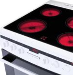 AMICA AFC6550WH 60 cm Electric Ceramic Cooker - White - Image 5