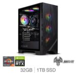AWD-IT Forge 5, AMD Ryzen 5, 32GB RAM, 1TB SSD, NVIDIA GeForce RTX 5070, Gaming Desktop PC