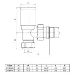 Aeon Cylindrical-30 Angle Manual Valve + L/S (Pair) - Image 2