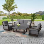 Agio Bentley 4 Piece Deep Seating Patio Set + Cover