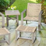Agio Canyon 5 Piece Small Space Wicker Set + Cover - Image 3