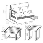 Agio Maricopa 5 Piece Woven Sectional Modular Patio Set + Cover - Image 2