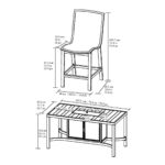 Agio Maricopa 7 Piece High Fire Dining Set + Cover - Image 2
