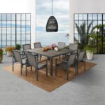 Agio Maricopa 9 Piece Sling Dining Set + Cover