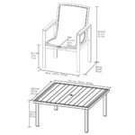 Agio Maricopa 9 Piece Sling Dining Set + Cover - Image 2