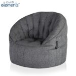 Ambient Lounge Butterfly Lounger Chair Outdoor Bean Bag in Dark Grey - Image 4