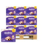 Andrex Supreme Quilts 3-Ply Toilet Tissue, 3 x 16 Pack x 24 Units (Pallet Deal)