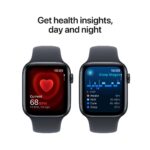 Apple Watch SE GPS, 44mm Midnight Aluminium Case with Sport Band - Image 5