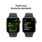 Apple Watch SE GPS, 44mm Midnight Aluminium Case with Sport Band - Image 6