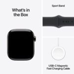 Apple Watch Series 10 GPS + Cellular, 42mm Titanium Case with Sport Band M/L - Image 8