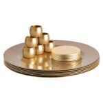 Argon Tableware 18 Piece Metallic Charger Plates Set
