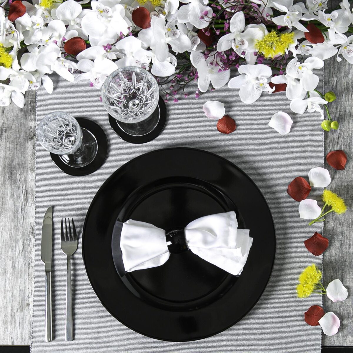 Argon Tableware 18 Piece Metallic Charger Plates Set - Image 9
