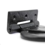 Arrowhead T-Hinge Cast Iron Antique Cupboard Door Hinges W300mm Black - Image 2
