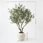 Artificial 8ft Olive Tree in Planter - Image 2