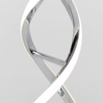 Artika Chrome Swirl LED Table Lamp - Image 4