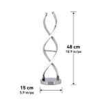 Artika Chrome Swirl LED Table Lamp - Image 2