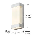 Artika Glacier Integrated LED Outdoor / Indoor Wall Light in Aluminium - Image 7