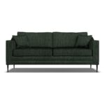 Aspen Green Velvet 3 Seater Sofa - Image 4