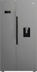 BEKO Pro ASD2542VX American-Style Fridge Freezer - Stainless Steel