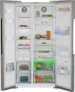 BEKO Pro ASD2542VX American-Style Fridge Freezer - Stainless Steel - Image 3