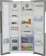 BEKO Pro ASD2542VX American-Style Fridge Freezer - Stainless Steel - Image 5