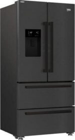 BEKO Pro HarvestFresh GNE460520DVPZ Fridge Freezer - Black Steel - Image 2